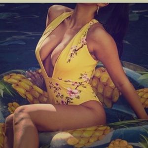 Yellow bath suit